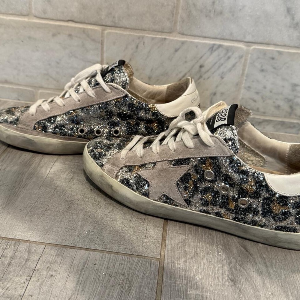 Golden Goose Women's Glitter Sneakers - Size 7.5